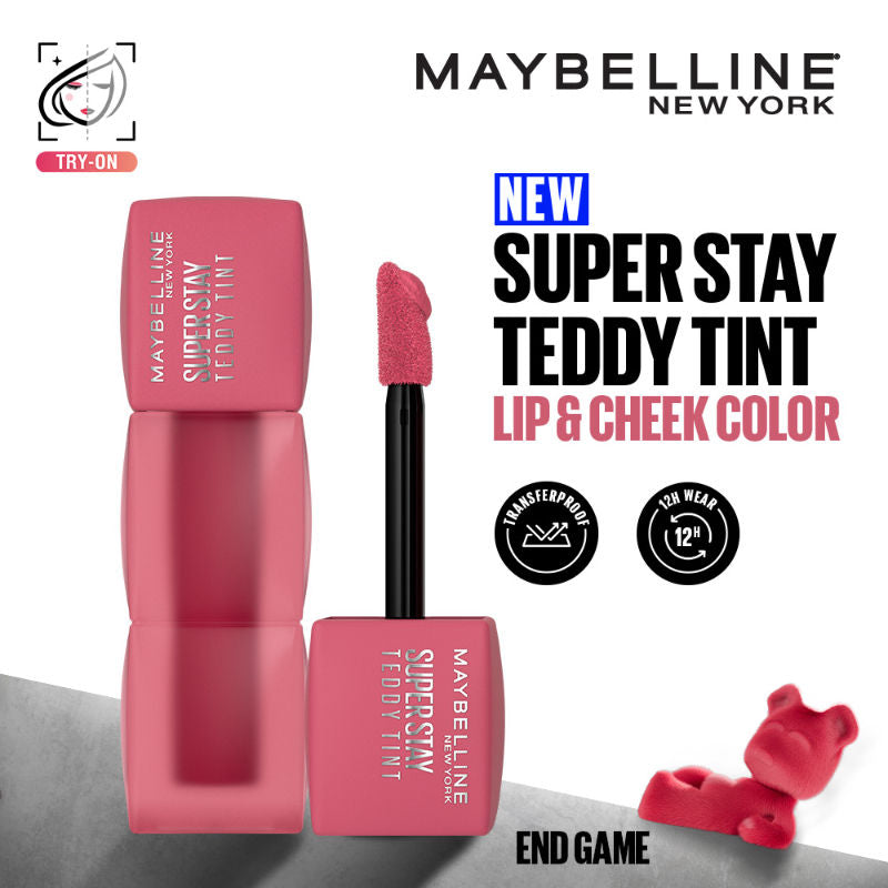 Maybelline New York Superstay Teddy Tint Lip & Cheek Color - End Game
