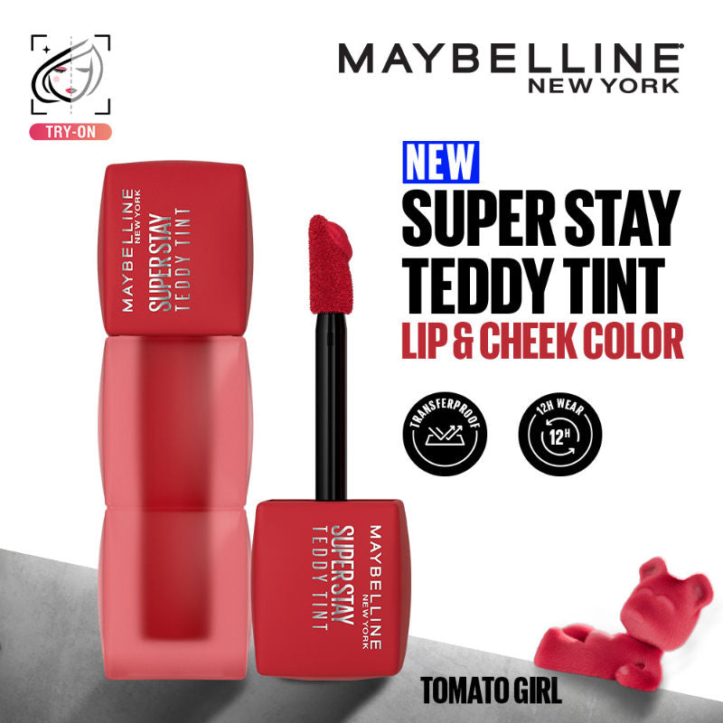 Maybelline New York Superstay Teddy Tint Lip & Cheek Color - Tomato Girl