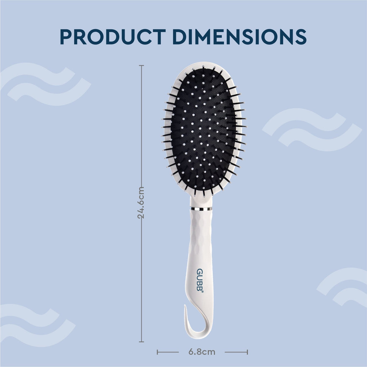 Groom Town Pvt. Pvt. Serenity Hues Oval Cushion Hair Brush