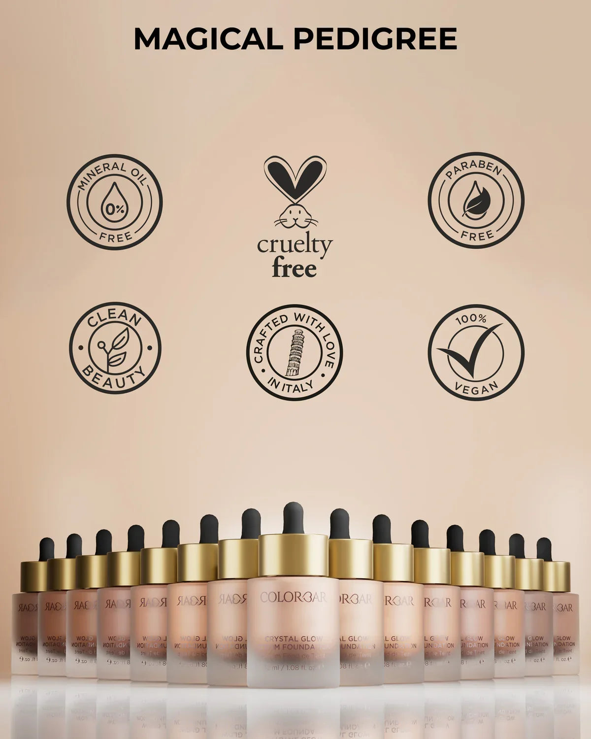 Colorbar Crystal Glow Serum Foundation 32ml SFW 6.1