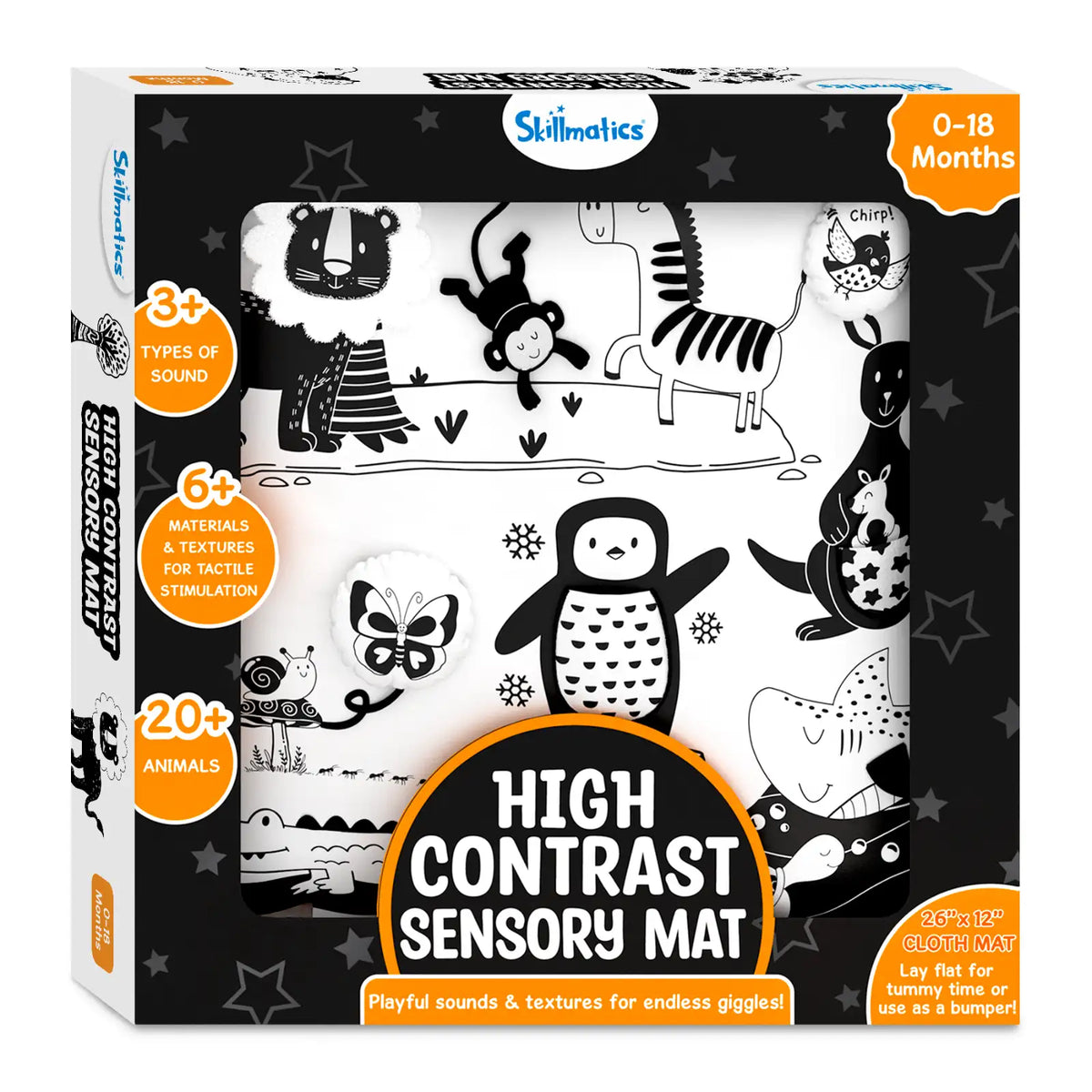Skillmatics High Contrast Sensory Cloth Mat (0-18 months)