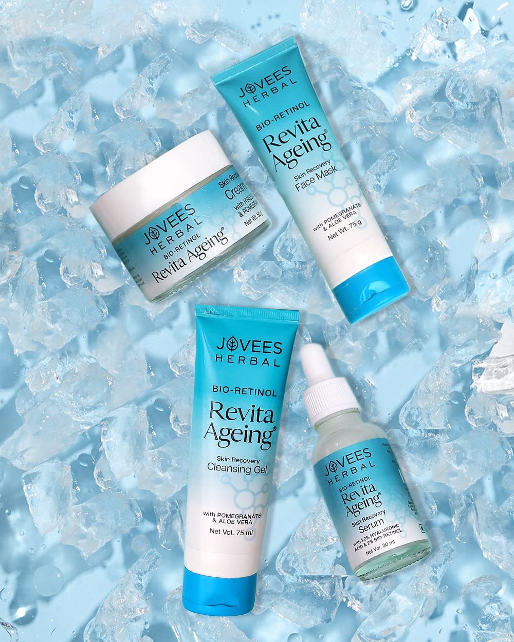 Jovees Herbal Bio-Retinol Revita Ageing Face Mask For Glowing Skin, De-Tan, Pores Tightening & Reduce Sign of Ageing | Made with Eco Certified Bio-Retinol For M