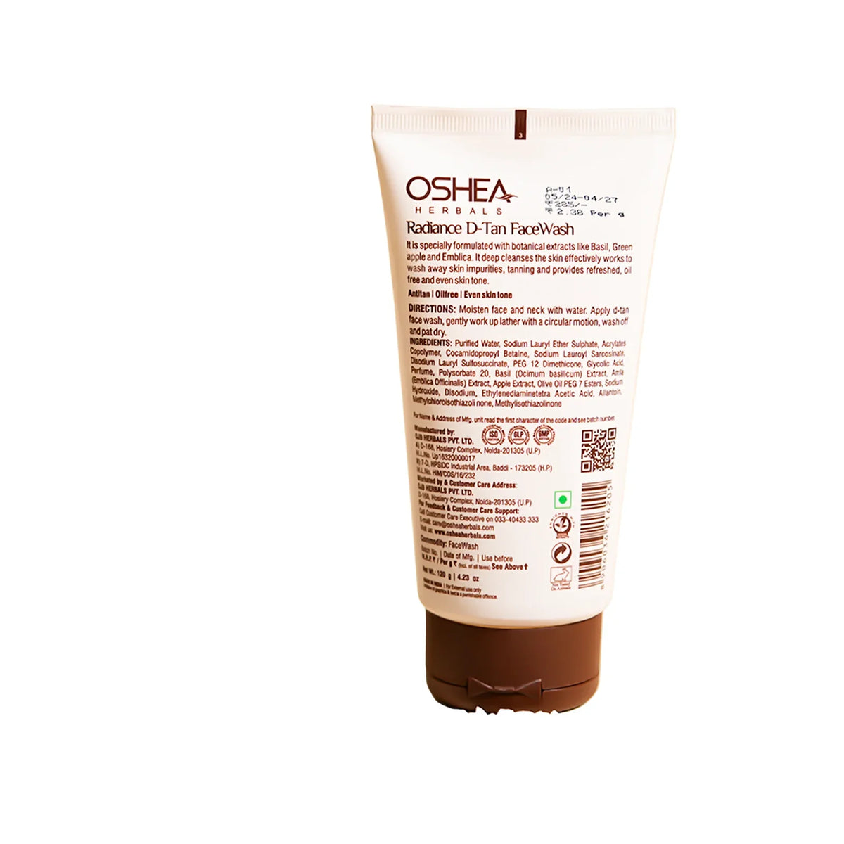 Oshea Herbals Radiance D-Tan Face Scrub 120g