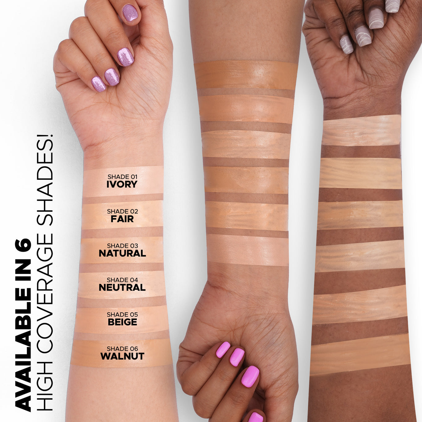 Hide It All Cover Concealer High Coverage | Weightless Formula | Conceals Imperfections | Infused with Shea Butter | Matte Finish | Long-Lasting | All Skin Types