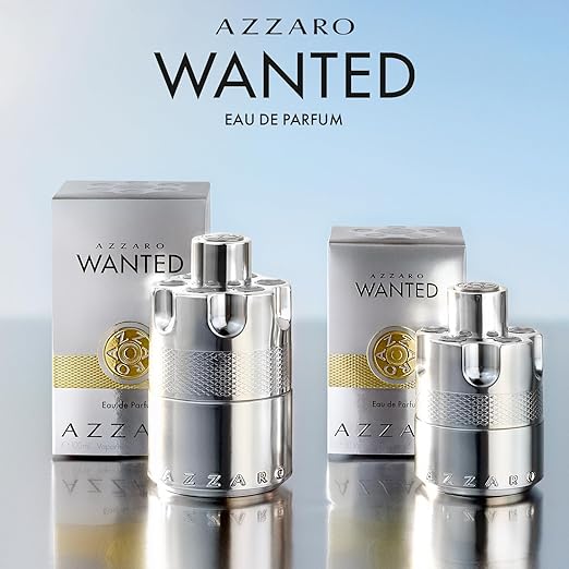 Azzaro Wanted Eau de Parfum 100 ml - Energizing & Intense Mens Cologne - Woody, Aromatic & Spicy Fragrance - Fresh Notes of Juniper Berries, Sage, Vetiver - Las