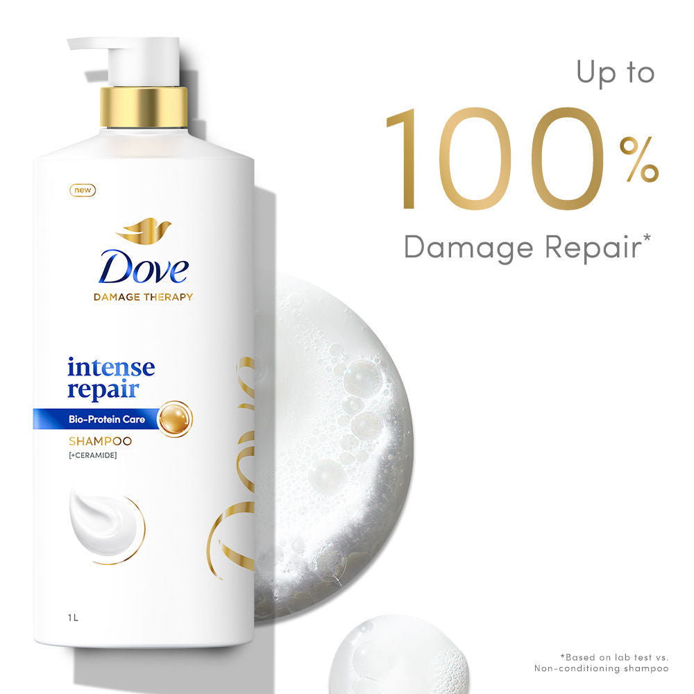 Dove Intense Repair Shampoo For Dry & Damaged Hair (1000ml)