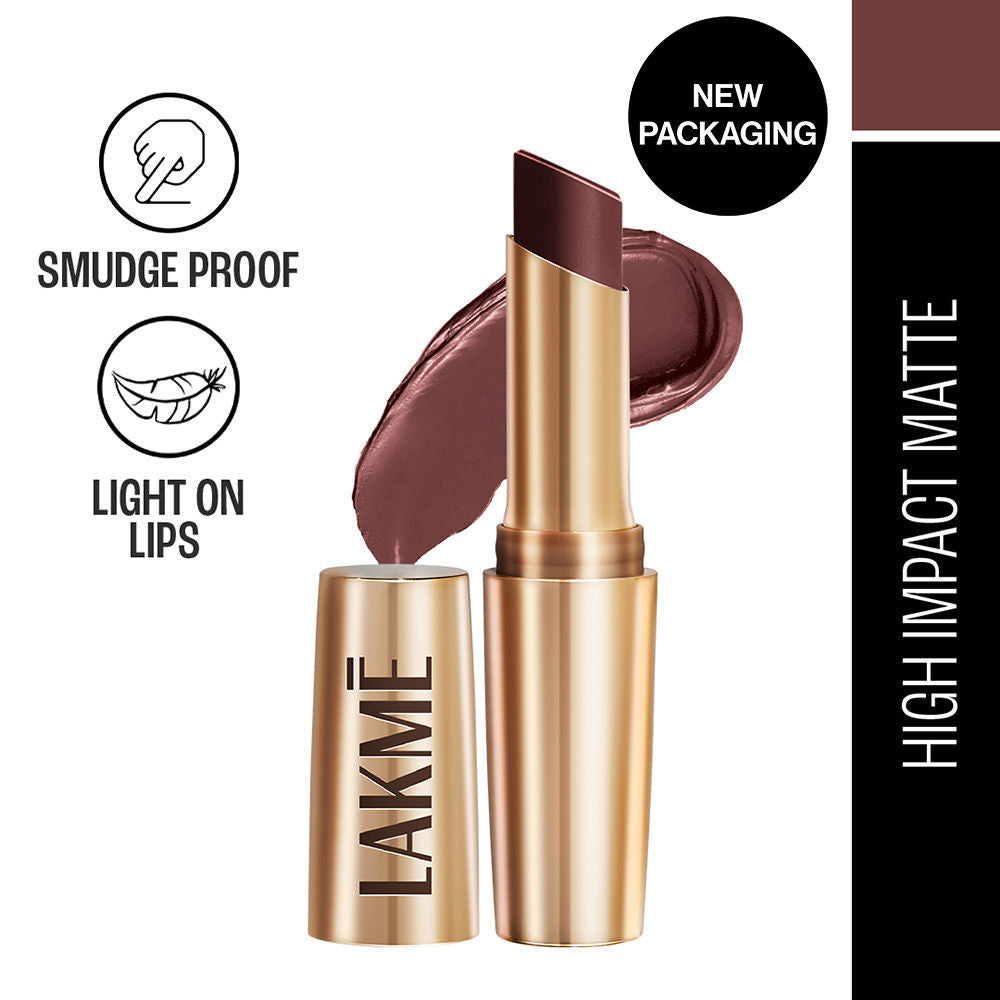 Lakme 9 To 5 Powerplay Priming Matte Lipstick For 16Hr Intense Matte , Garnet Punch