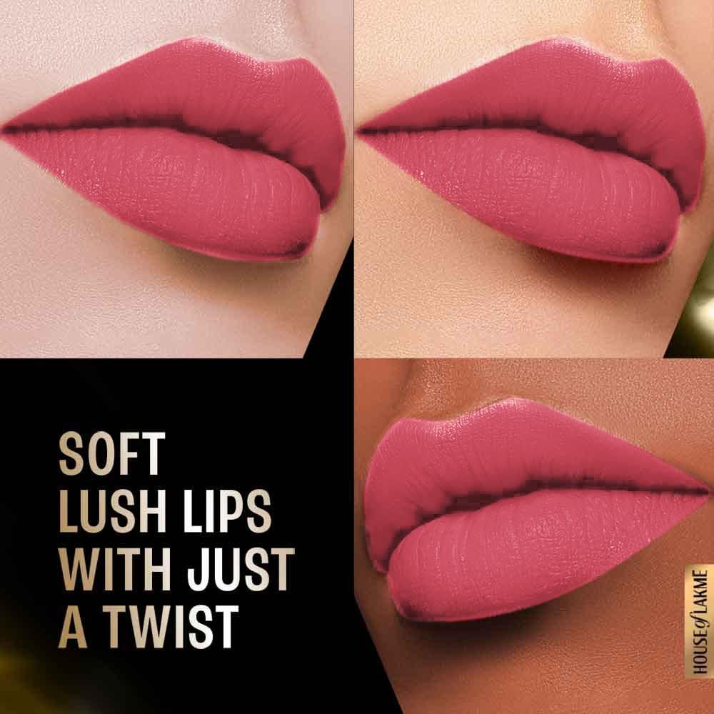 Lakme Forever Matte Lipstick, Made With French Rose Oil Extracts, Mauve Spice