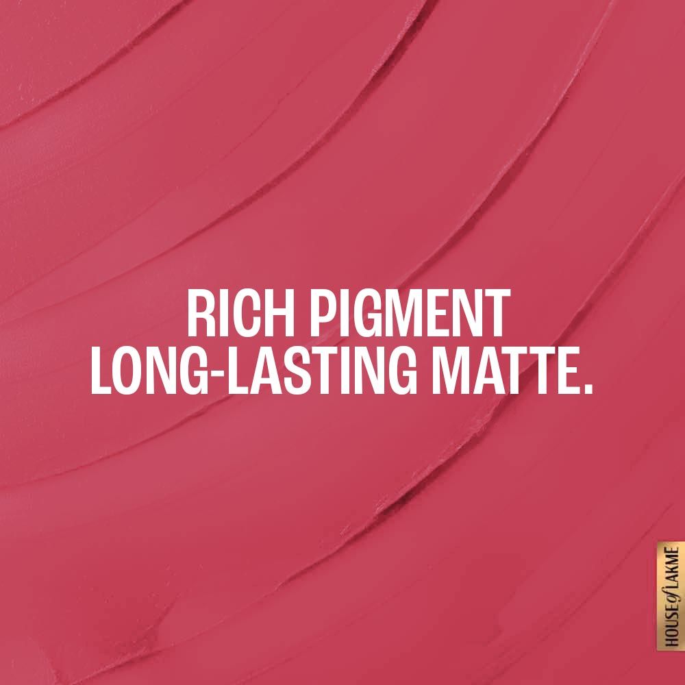 Lakme Forever Matte Lipstick, Made With French Rose Oil Extracts, Mauve Spice