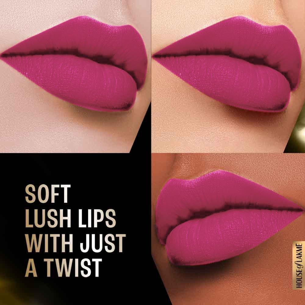 Lakme Forever Matte Lipstick, Made With French Rose Oil Extracts, Mauve Love