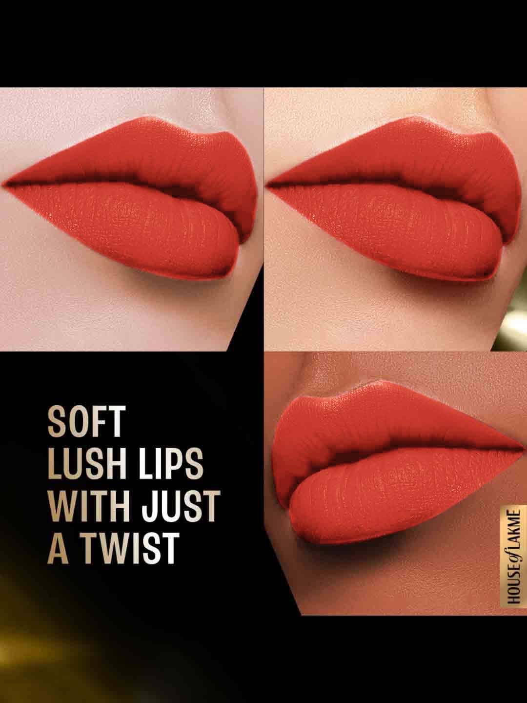 Lakme Forever Matte Lipstick, Made With French Rose Oil Extracts, Brown Chilli