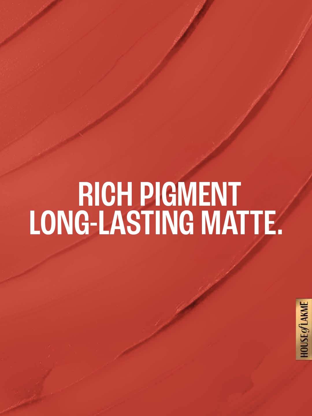 Lakme Forever Matte Lipstick, Made With French Rose Oil Extracts, Brown Chilli
