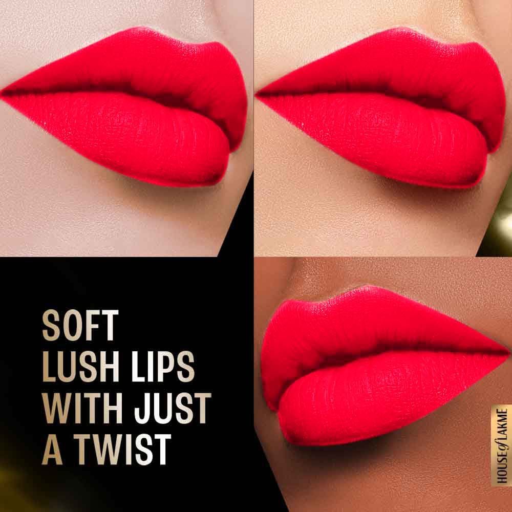 Lakme Forever Matte Lipstick, Made With French Rose Oil Extracts, Pink Passion