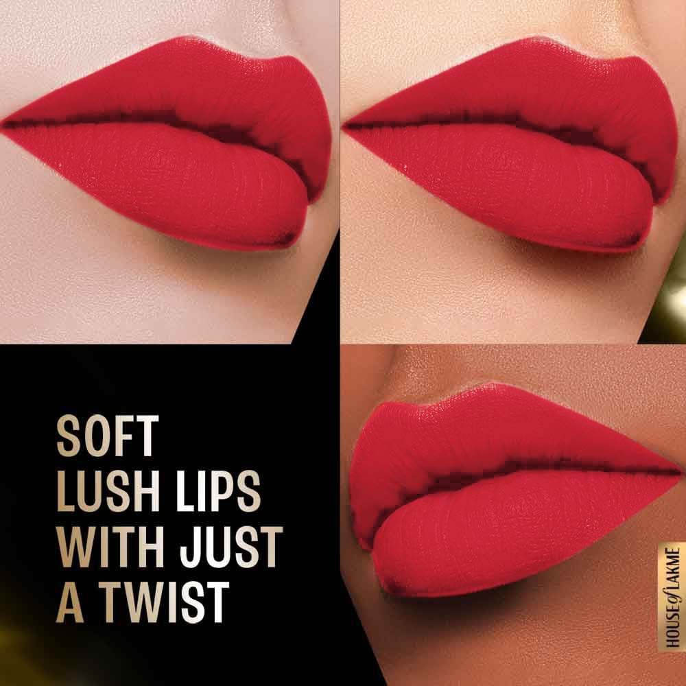 Lakme Forever Matte Lipstick, Made With French Rose Oil Extracts, Brown Buzz