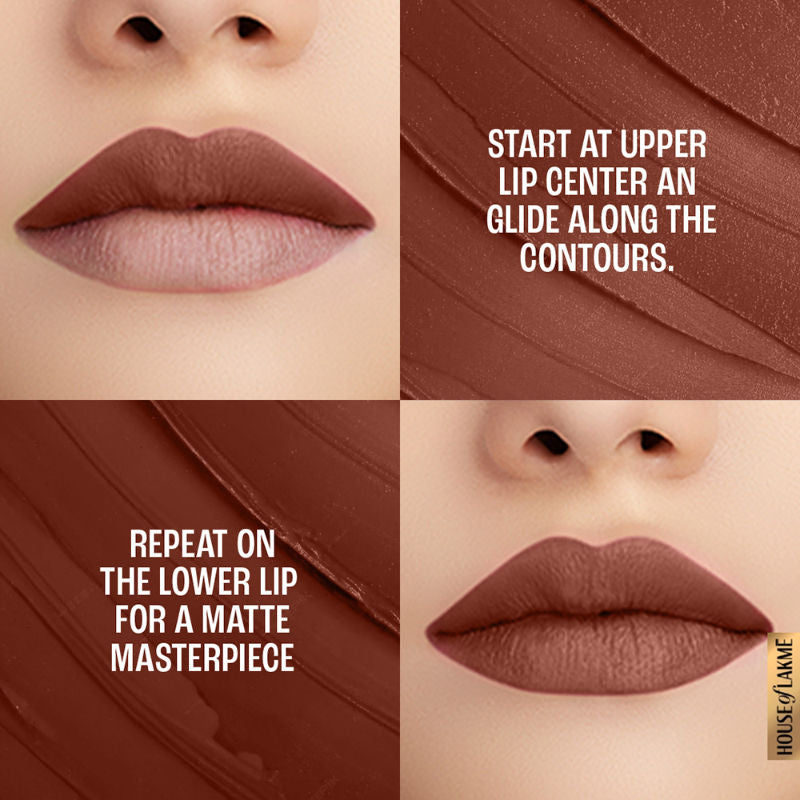Lakme 9 To 5 Powerplay Priming Matte Lipstick For 16Hr Intense Matte , Cinnamon Spice