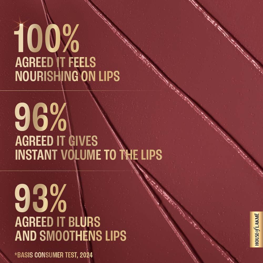 Lakme Ultimate Glam Satin Matte Lipstick For Luxurious Satin Matte Finish - Mauve Hue