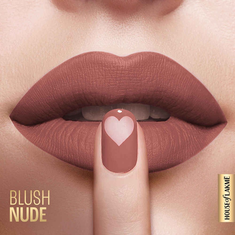 Lakme Xtraordin-Airy Lip Mousse With Cocoa Butter For Moisturized Lips, Matte Finish - Blush Nude