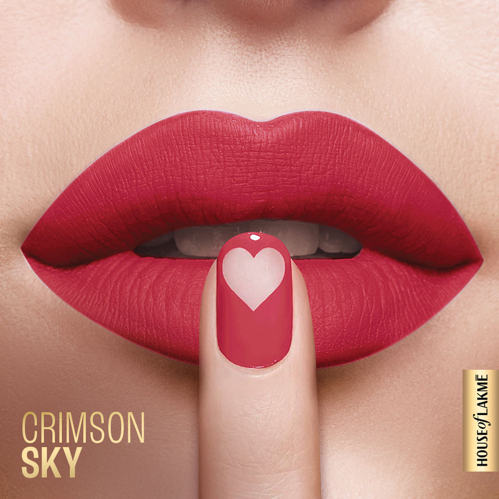 Lakme Xtraordin-Airy Lip Mousse With Cocoa Butter For Moisturized Lips, Matte Finish - Crimson Sky