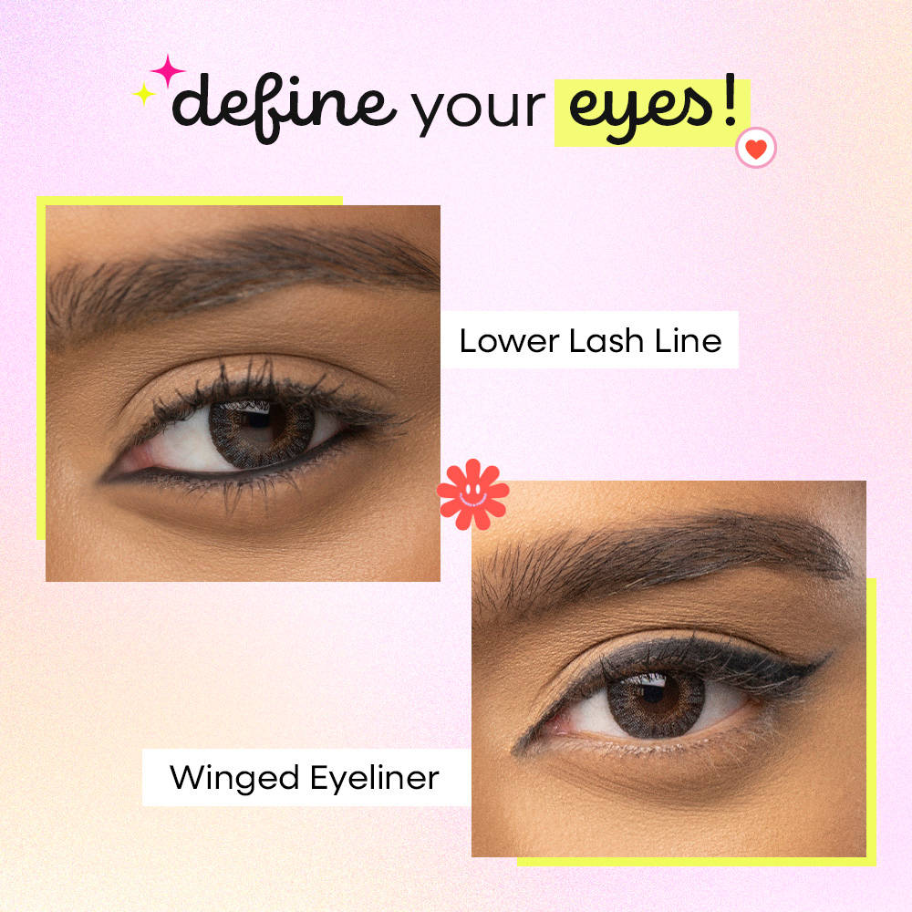 Nykaa Black Magic 24Hr Longstay Matte Waterproof Smudgeproof Kajal Eyeliner - Pack of 2 (Deep Black)
