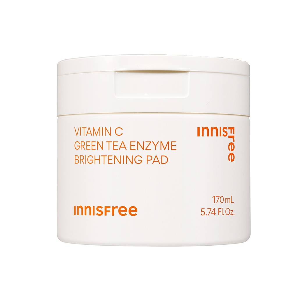 Innisfree Vitamin C Green Tea Toner Pad - Brightens & Smooths Skin