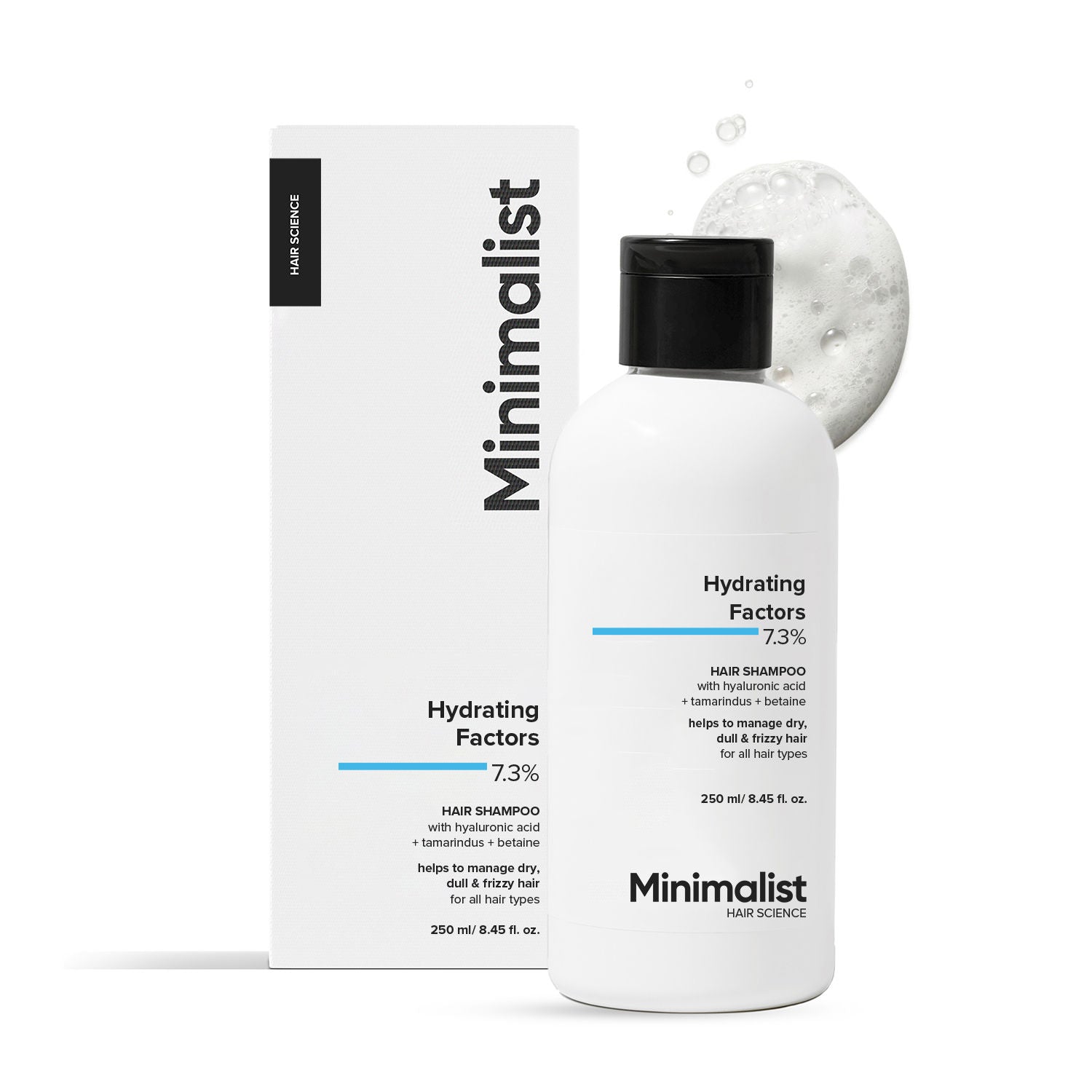 Minimalist Hydrating Factors 7.3% Hair Shampoo (250ml)