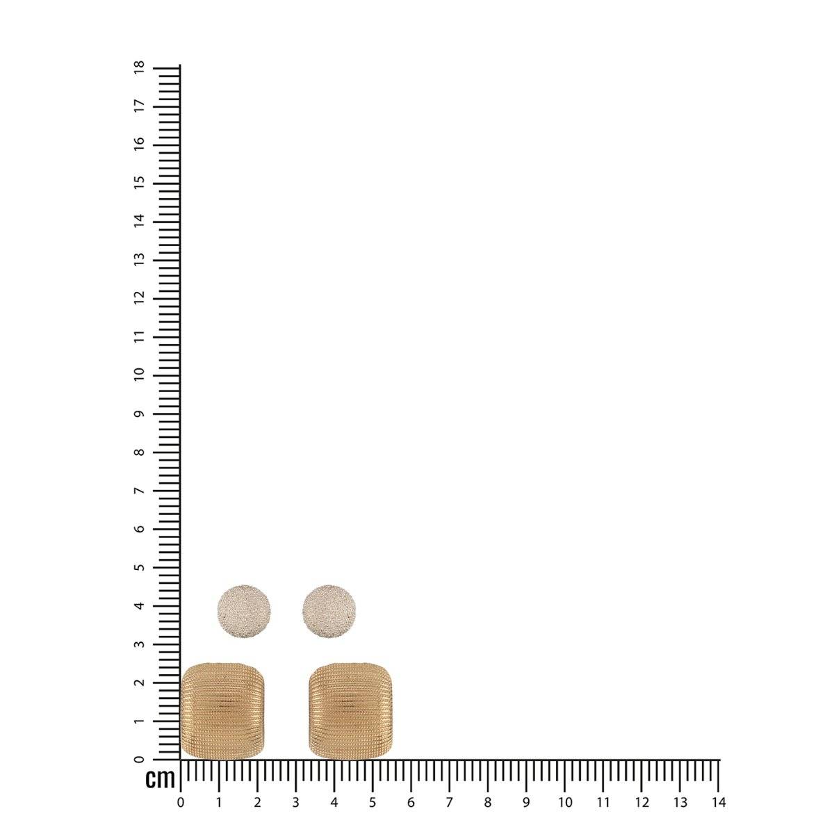 Aatmana Gold-Plated Contemporary Studs (Pack of 2)