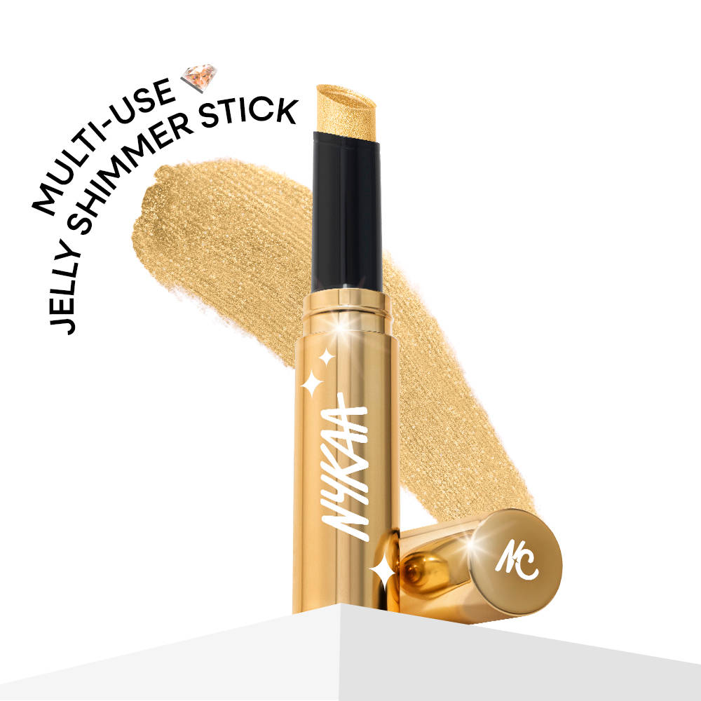Nykaa Diamond Jelly Cooling Shimmer Eyeshadow Stick - Multi-Use, High Shine Glitter