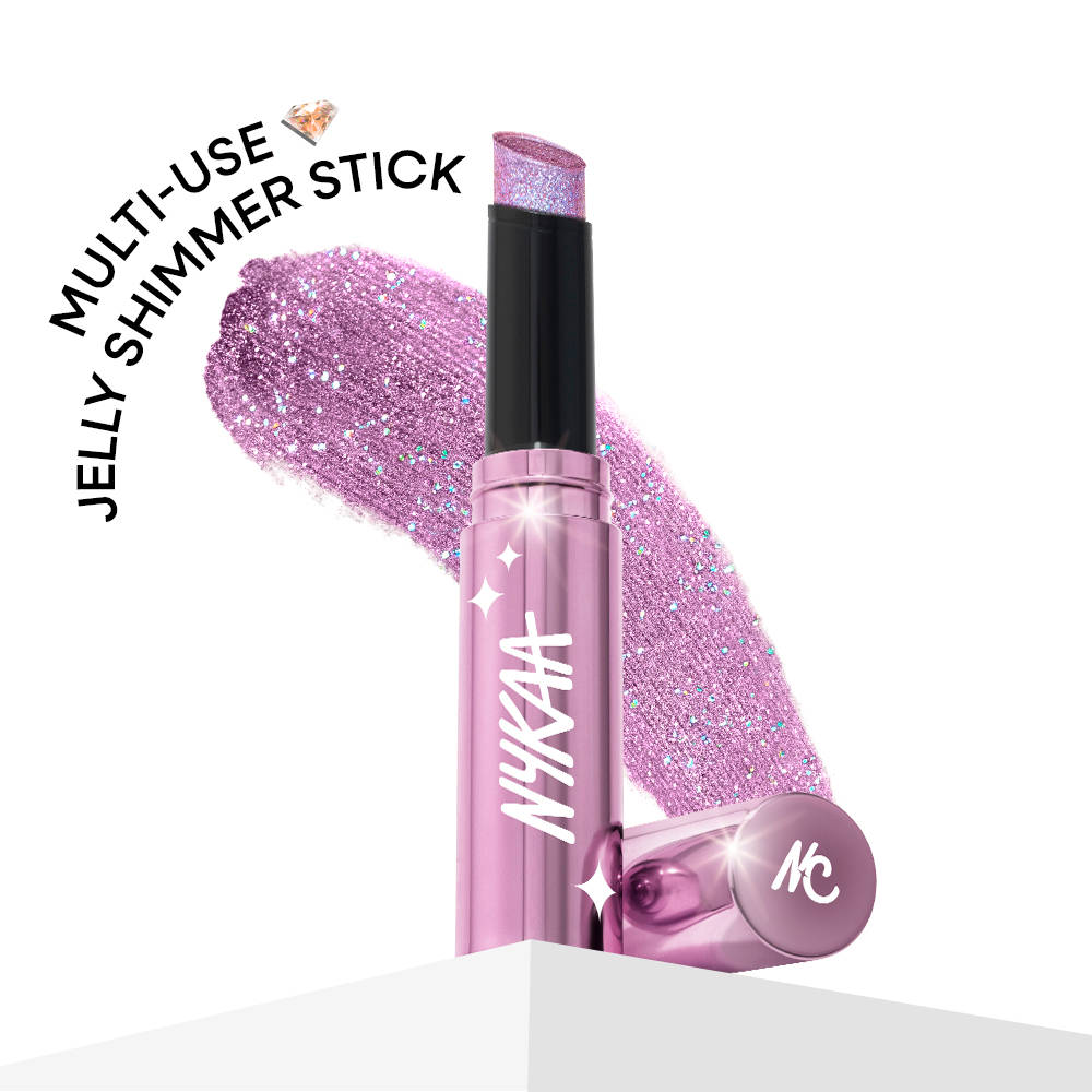 Nykaa Diamond Jelly Cooling Shimmer Eyeshadow Stick - Multi-Use, High Shine Glitter