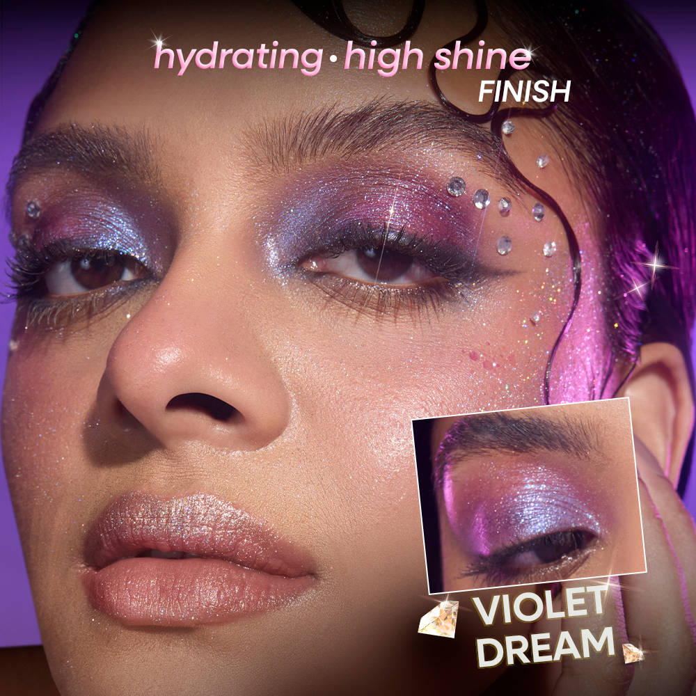 Nykaa Diamond Jelly Cooling Shimmer Eyeshadow Stick - Multi-Use, High Shine Glitter