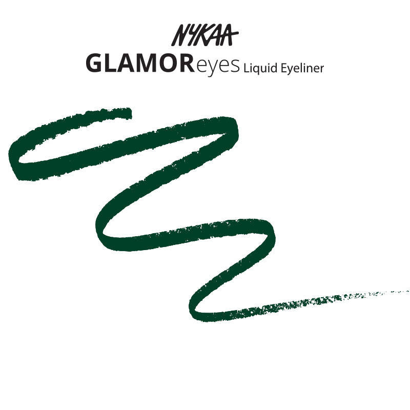 Nykaa Cosmetics Glam Eyes Look-Glamoreyes Coloured Liquid EyelinerChaotic Calypso+Enchanting Forest