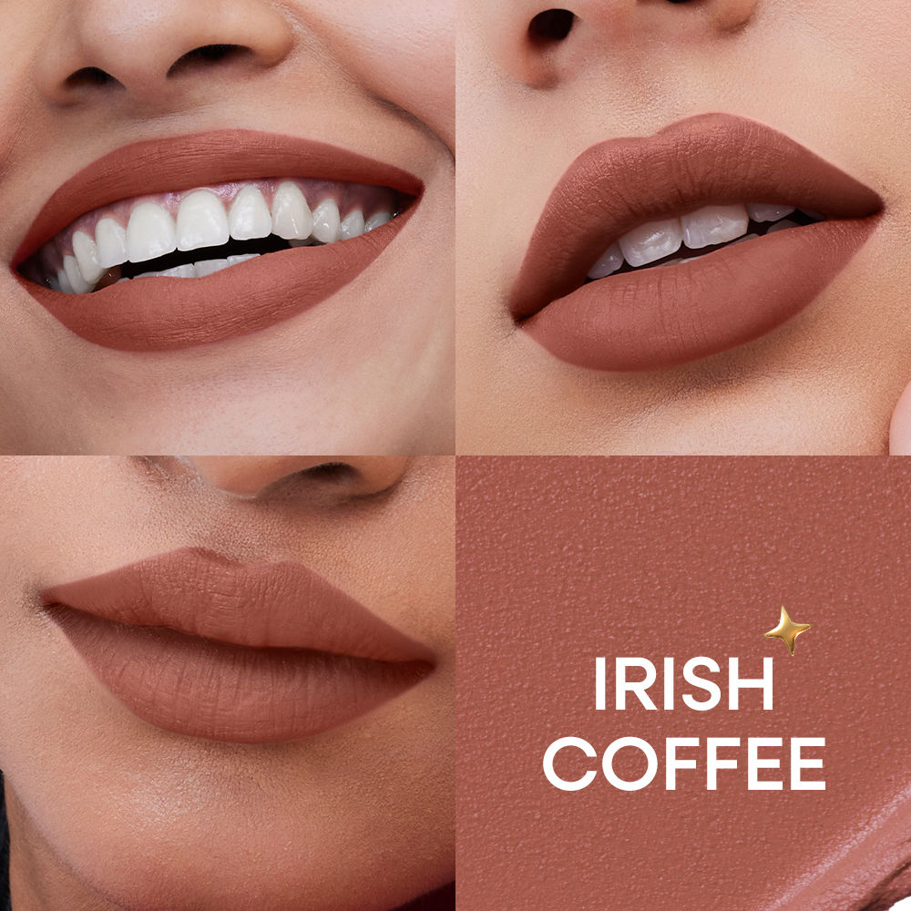 Nykaa Matte to Last No Transfer Long Lasting Lipstick - Irish Coffee (3.5g)