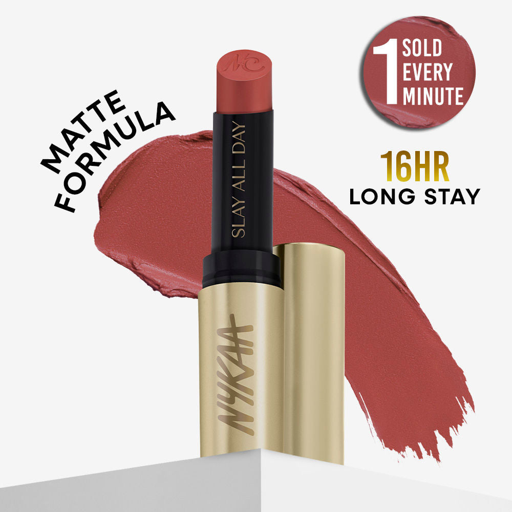 Nykaa Matte to Last No Transfer Long Lasting Lipstick - Naughty Nude (3.5g)