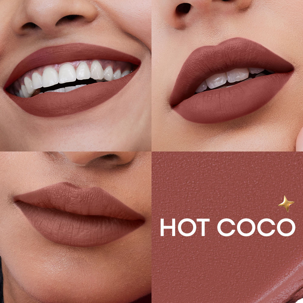 Nykaa Matte to Last No Transfer Long Lasting Lipstick - Hot Cocoa (3.5g)