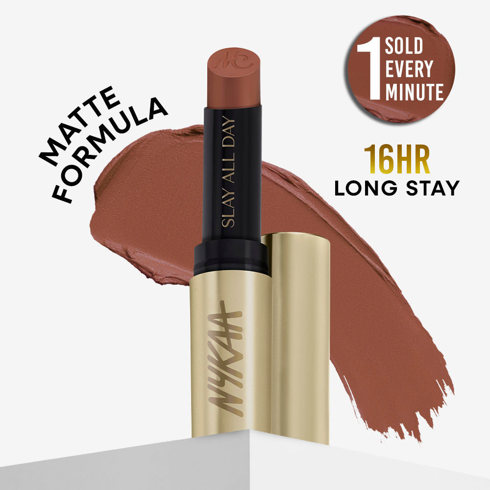 Nykaa Matte to Last No Transfer Long Lasting Lipstick - Bon Bon (3.5g)