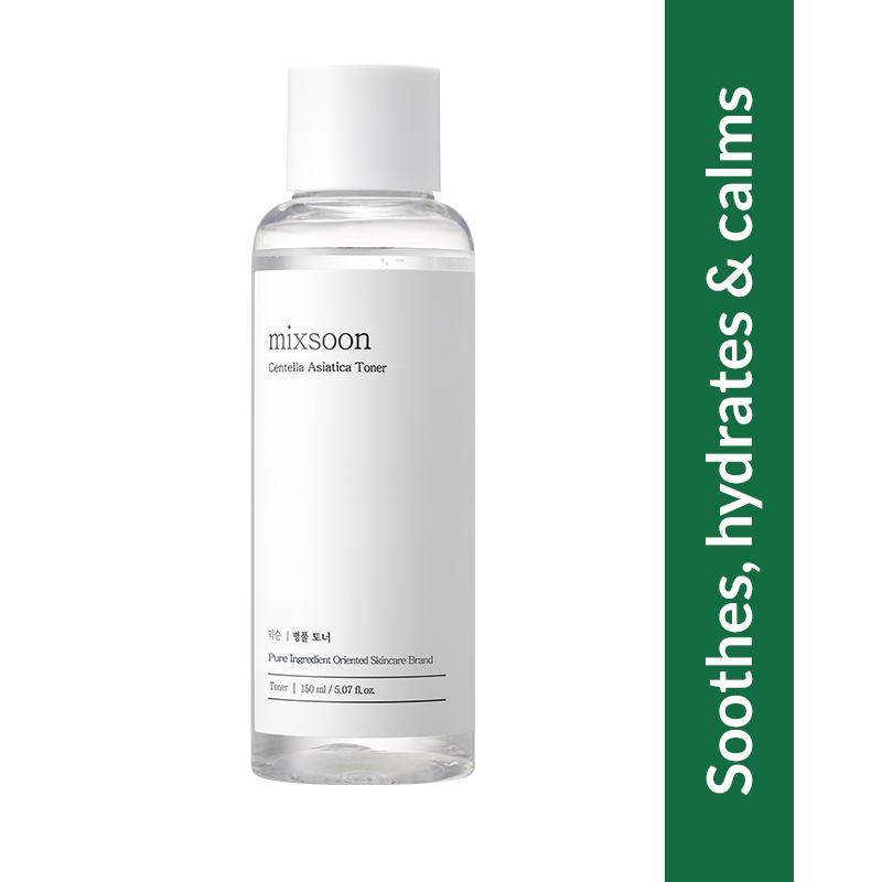 Mixsoon Centella Asiatica Toner, Calms Redness & Soothes Acne-Prone Sensitive Skin (150ml)