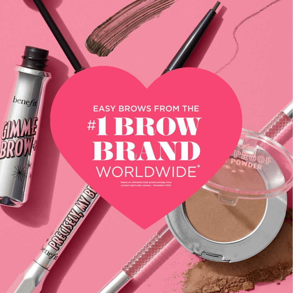 Benefit Cosmetics Gimme Brow+ Brow-Volumizing Fiber Gel Mini - 6 Warm Black-Brown (1.5g)