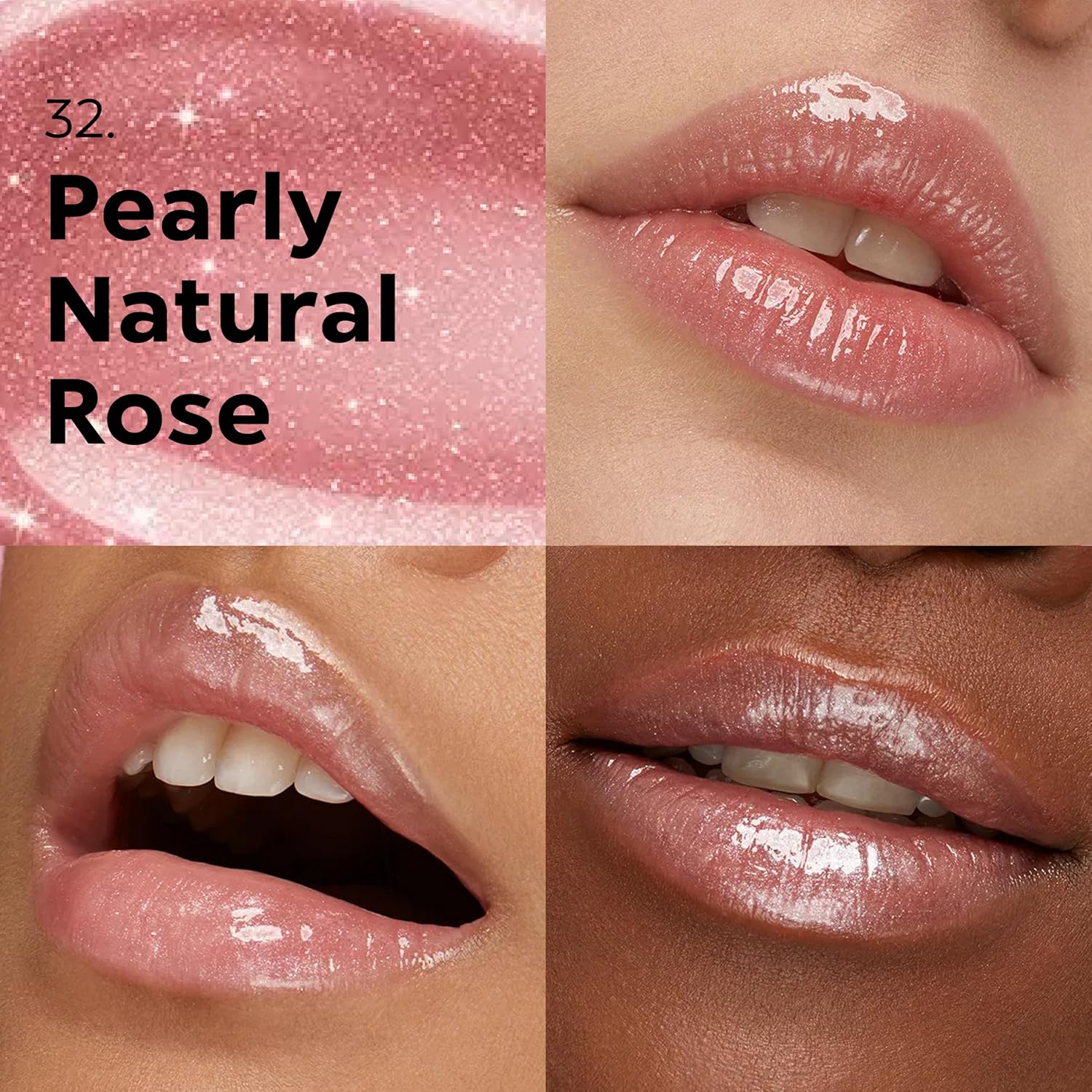 KIKO Milano 3D Hydra Lip Gloss – High Shine, Hydrating, Plumping, Non-Sticky, Moisturizing Lip Makeup Color:32 Pearly Natural Rose