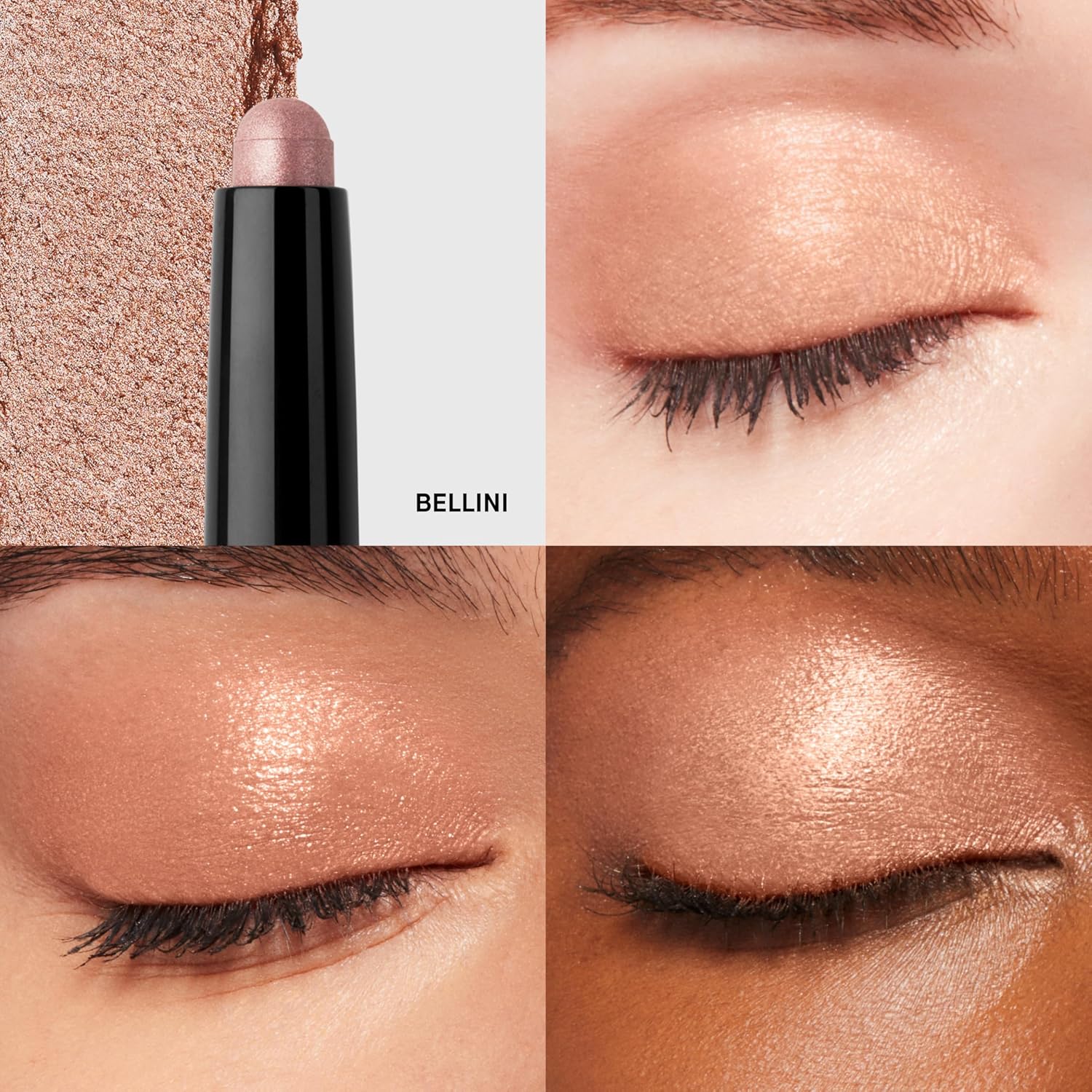 Bobbi Brown Long-Wear Cream Shadow Stick | 24-Hour Eyeshadow Stick | High-Pigment, Buildable Shades with Three Finishes Color:04 Bellini (A shimmering champagne, multichrome)