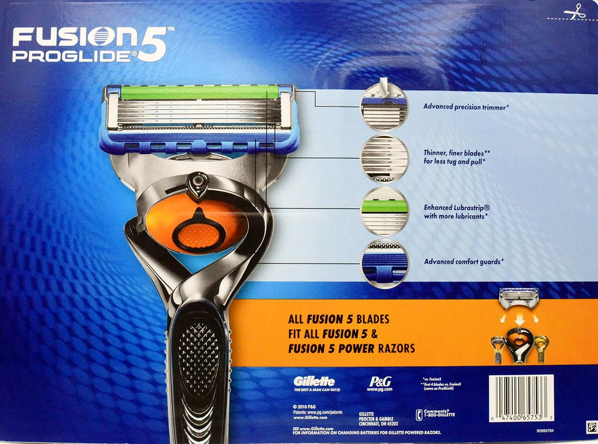 Gillette Fusion 5 ProGlide Precision Trimmer - 5 Blades + 16 Cartridges 16 count (Pack of 1)