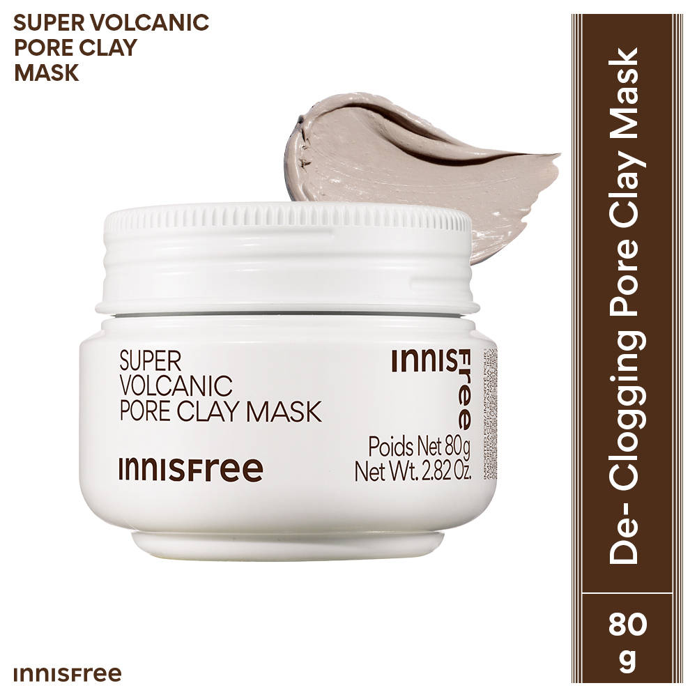 Innisfree Super Volcanic Pore Clay Mask 2X For Clogged Pores, Oil Control, Excess Sebum & Blackhead