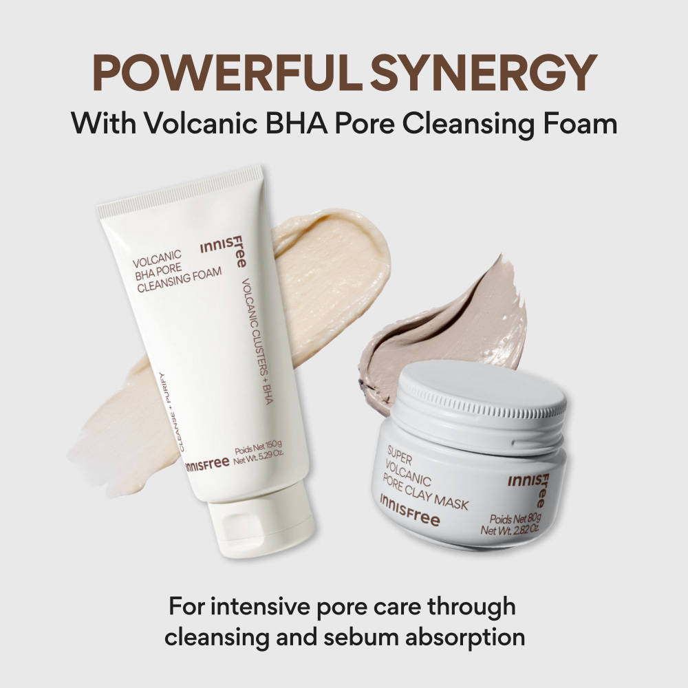 Innisfree Super Volcanic Pore Clay Mask 2X For Clogged Pores, Oil Control, Excess Sebum & Blackhead