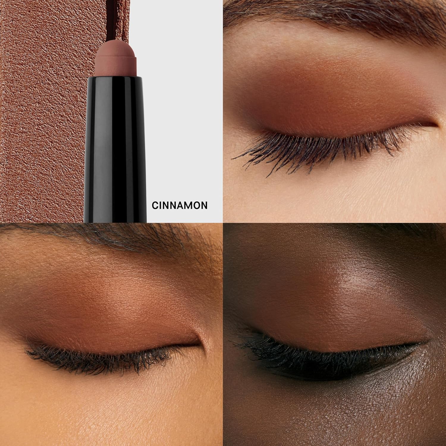 Bobbi Brown Long-Wear Cream Shadow Stick | 24-Hour Eyeshadow Stick | High-Pigment, Buildable Shades with Three Finishes Color:25 Cinnamon (A dark red-brown, matte)