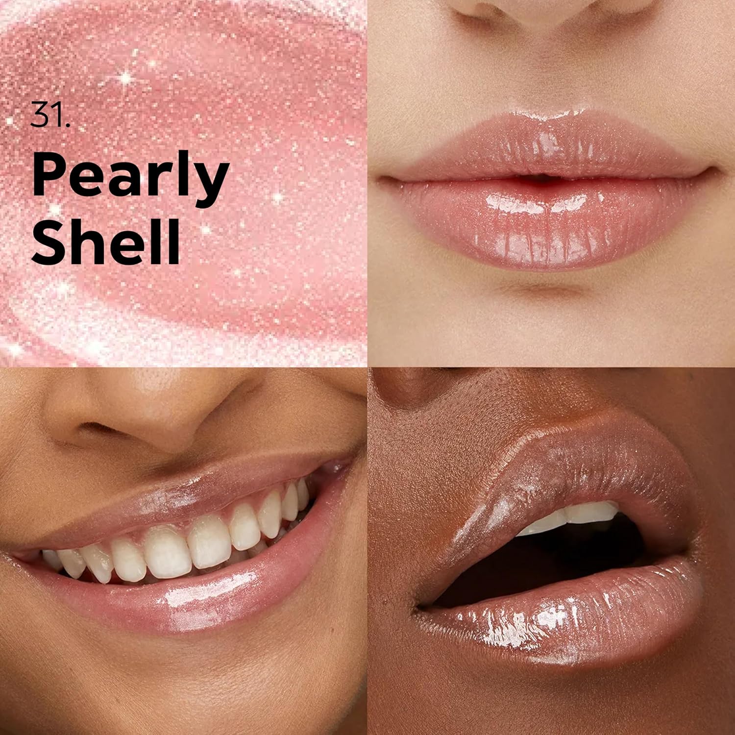 KIKO Milano 3D Hydra Lip Gloss – High Shine, Hydrating, Plumping, Non-Sticky, Moisturizing Lip Makeup Color:31 Pearly Shell