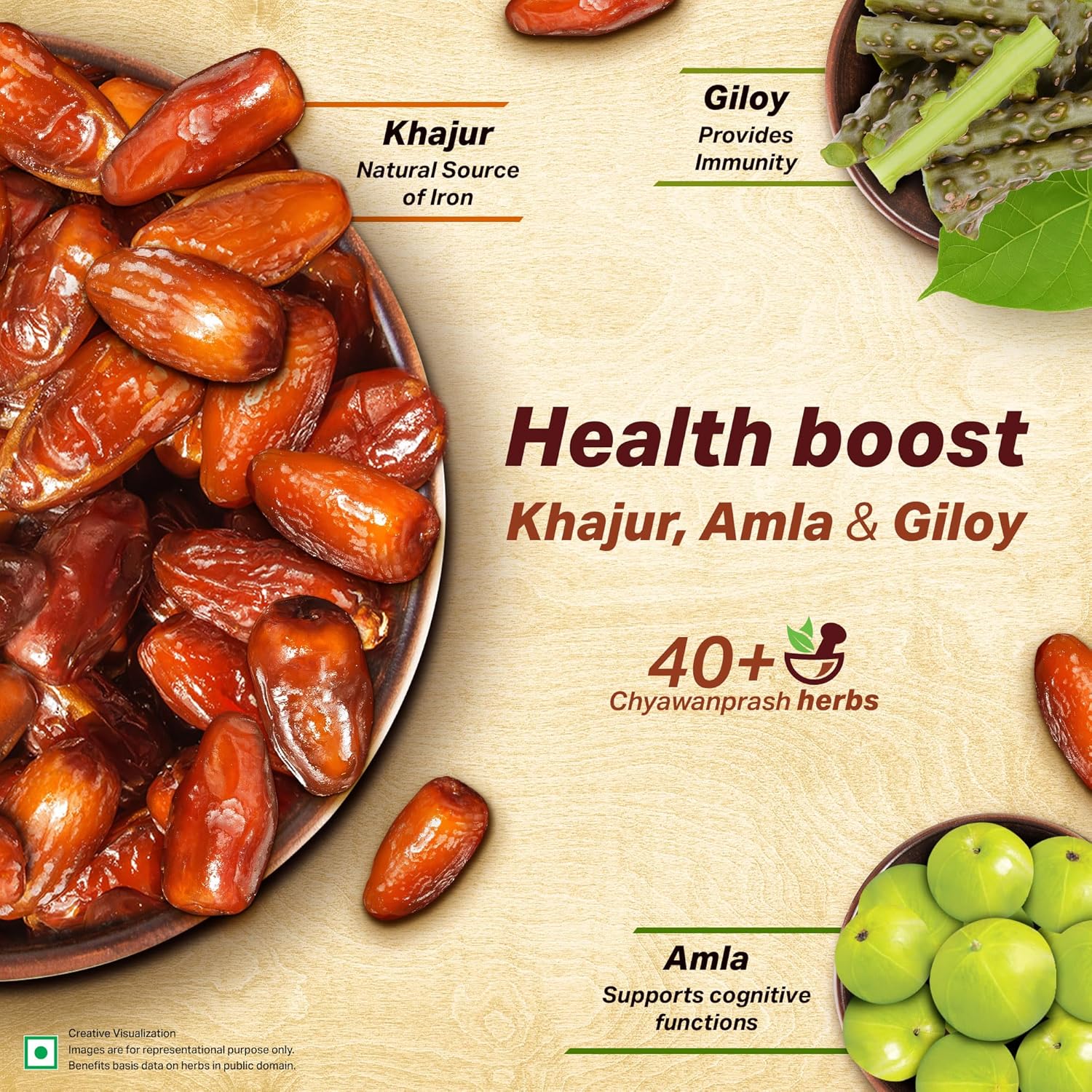Dabur Khajurprash - 900g | 3X Immunity Action |