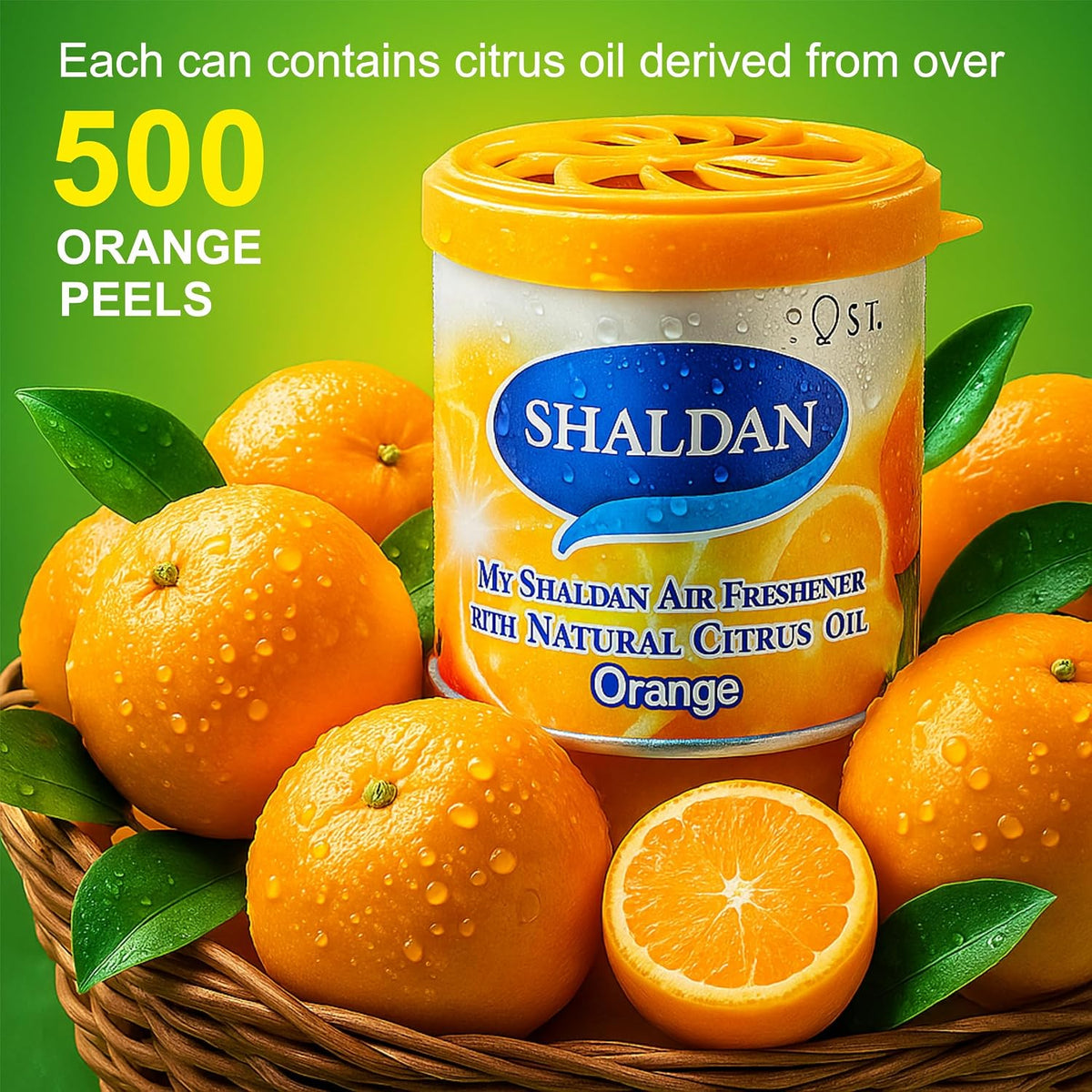 My Shaldan Japan Gel Car Perfume Air Freshener (Orange, 80 g)