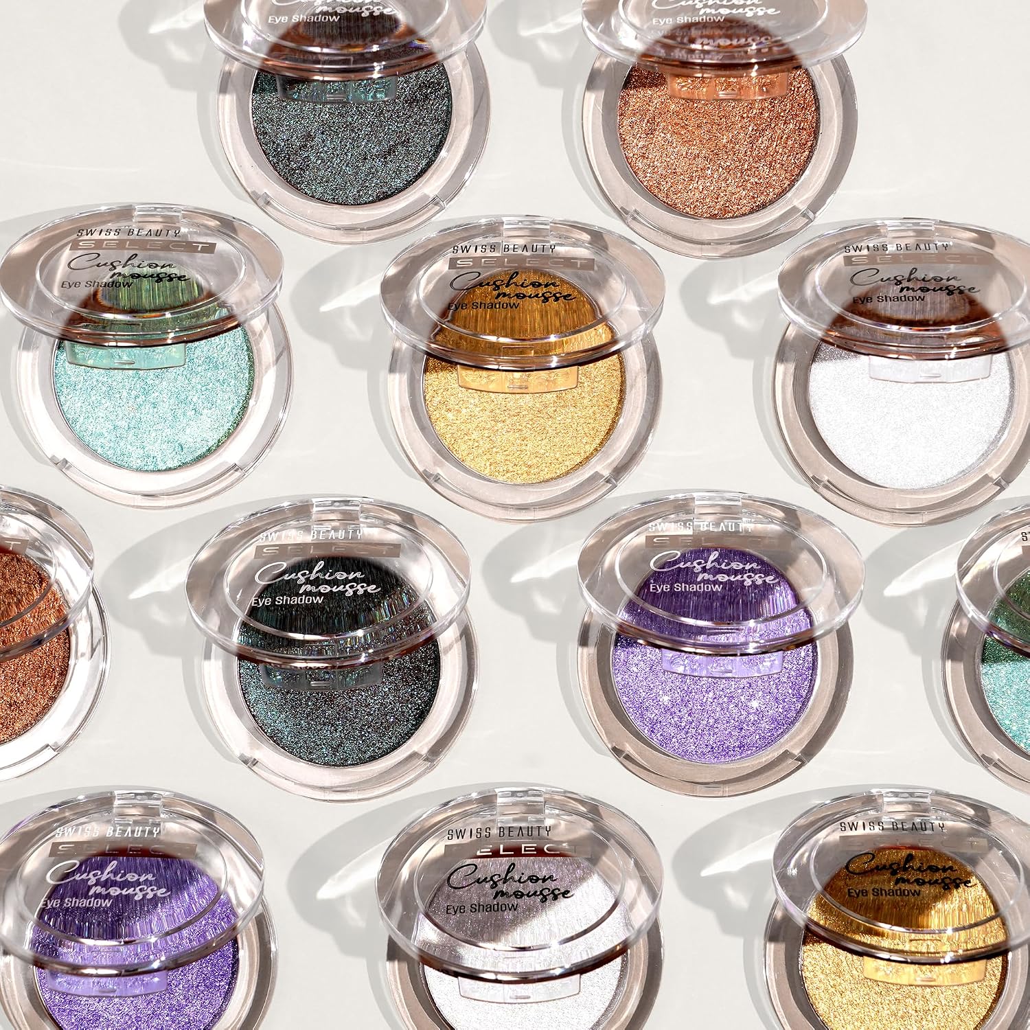 Swiss Beauty Select Cushion Mousse Eyeshadow | Highly Pigmented & Blendable Formula | Long-Lasting Eye Makeup with Vitamin E | Lightweight & Shimmer Finish | Shade- 4. Ultra Lilac, 2g