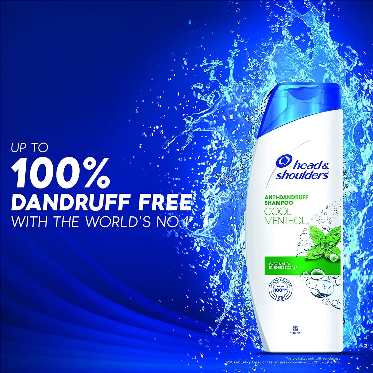Head & Shoulders - Cool Menthol Anti Dandruff Shampoo (340mL)