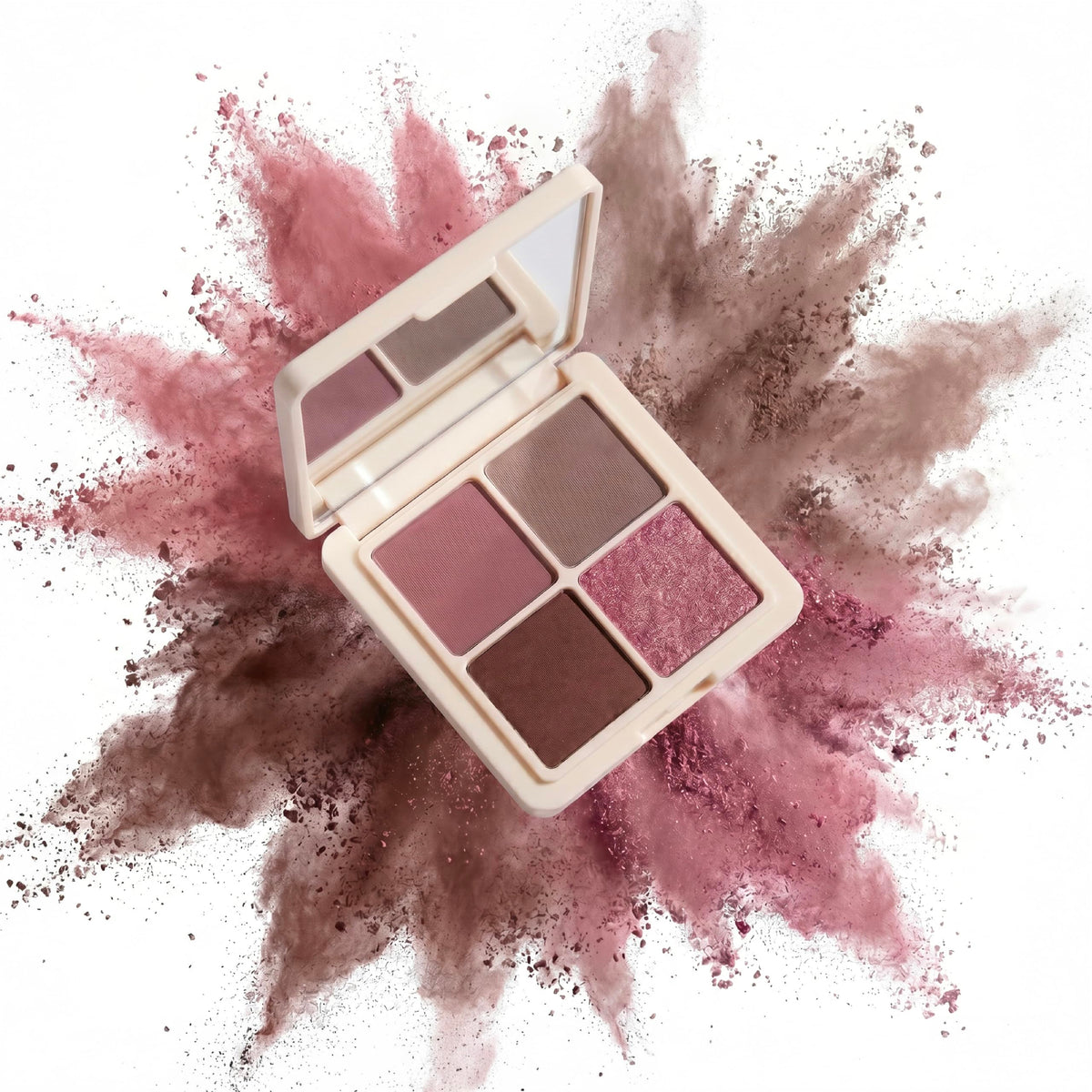 LOVETC Satin Edit 4-in-1 Eyeshadow Palette, Velvet Lights, 12-Hr Makeup Velvet Lights​