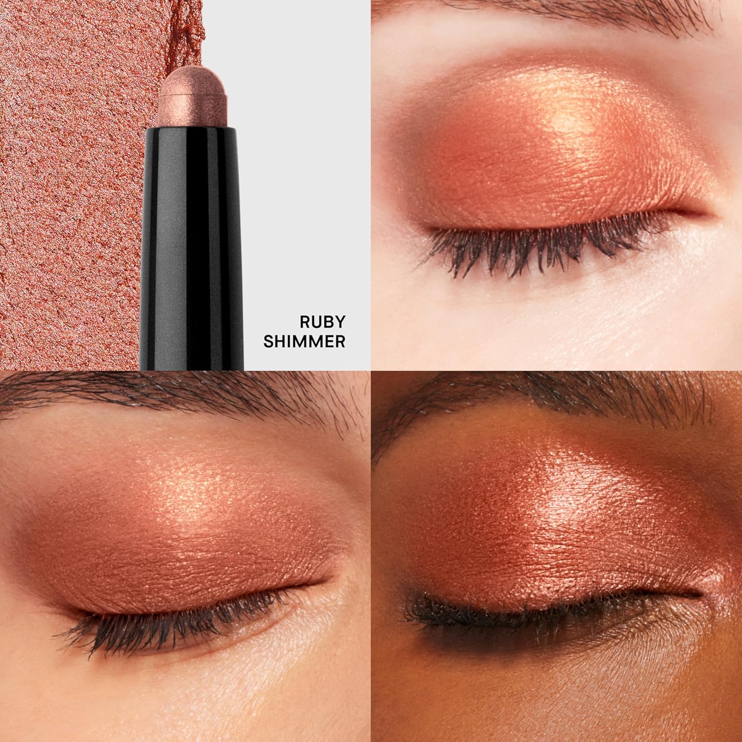 Bobbi Brown Long-Wear Cream Shadow Stick | 24-Hour Eyeshadow Stick | High-Pigment, Buildable Shades with Three Finishes Color:07 Ruby Shimmer (A rich burgundy, multichrome)