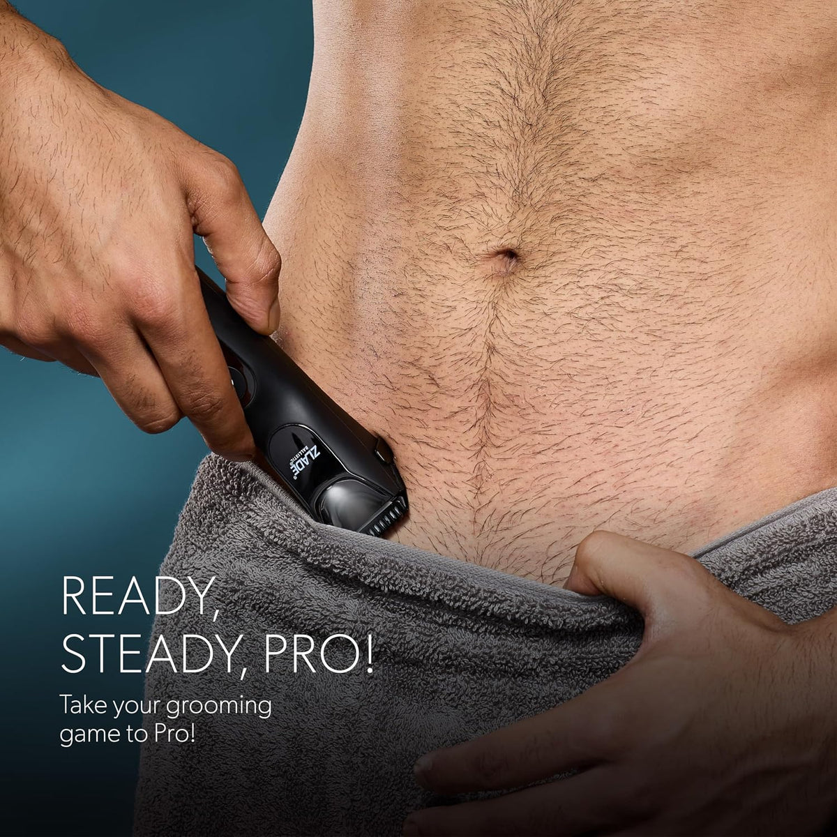 Zlade Ballistic Pro Full Body Trimmer for Men, Beard, Balls, Pubic Hair, Private Parts & Manscaping Groomer | IPX7 Waterproof, No Nicks or Cuts | 7000 RPM Motor